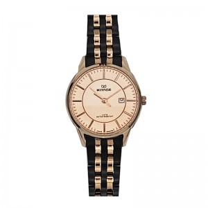 Mirage 8544 Rosegold Dial Rosegold Black Lady LDBBRLN